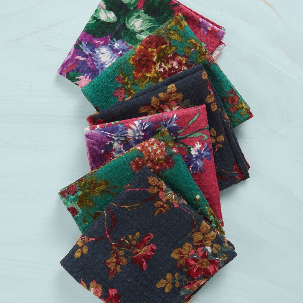 April Cornell Artist Garden Dishcloth Bundle of 6 - Picture 2 of 4